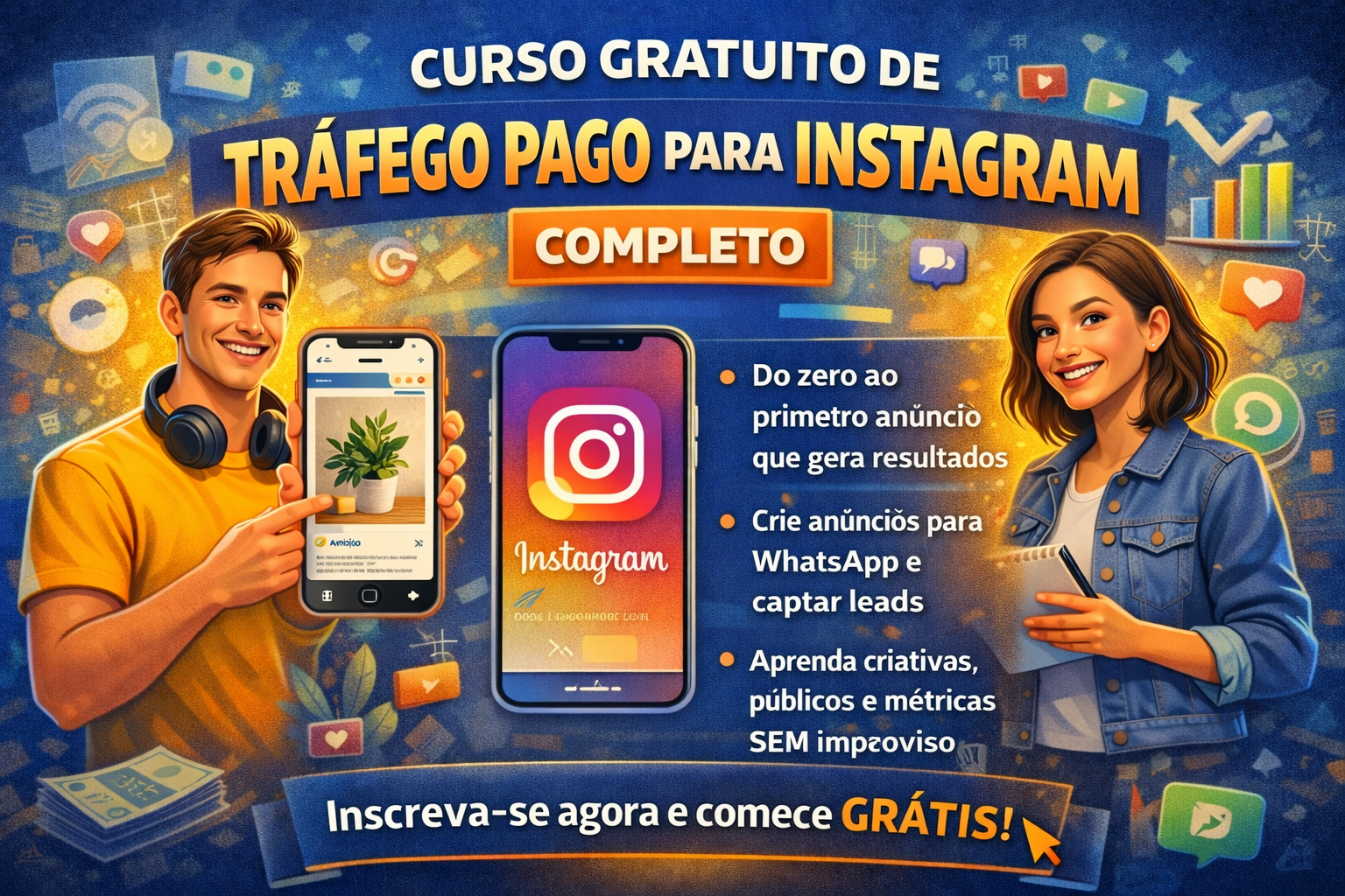 Curso de Tráfego Pago no Instagram para iniciantes Grátis | DUNA
