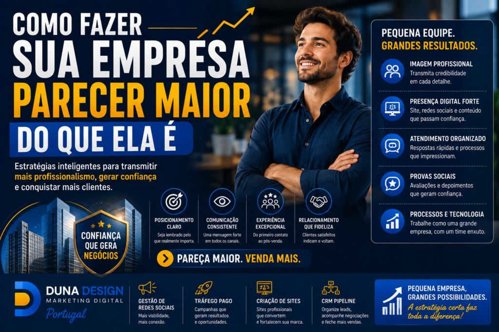 Como Fazer Sua Empresa Parecer Maior do Que Ela É